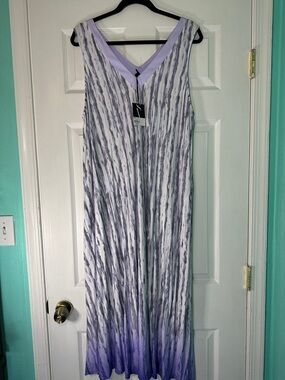 Simply Vera Vera Wang Lavender and Gray Ombre V-Neck Chemise